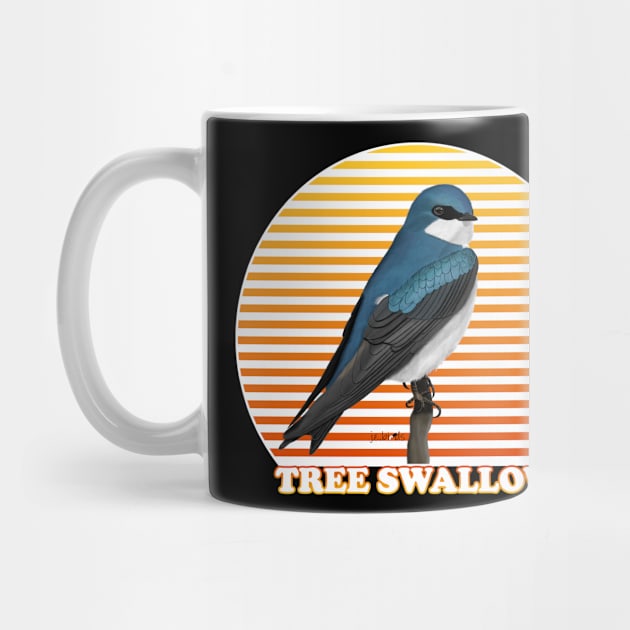 Tree Swallow Bird Watching Birding Ornithologist Gift by jzbirds